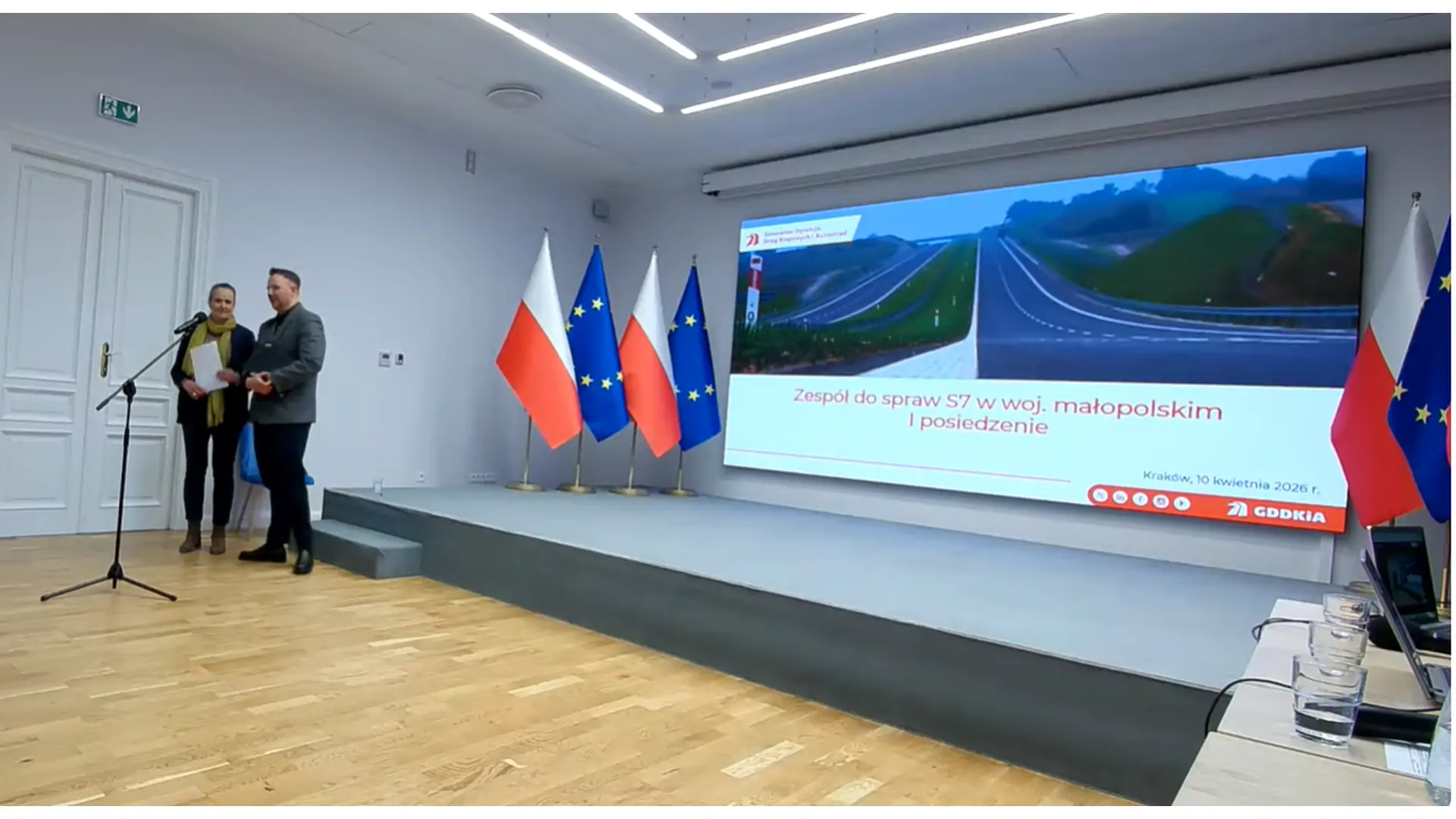 I posiedzenie zespołu ds. S7 Kraków - Myślenice, 10 kwietnia 2026 r. - transmisja z przebiegu posiedzenia